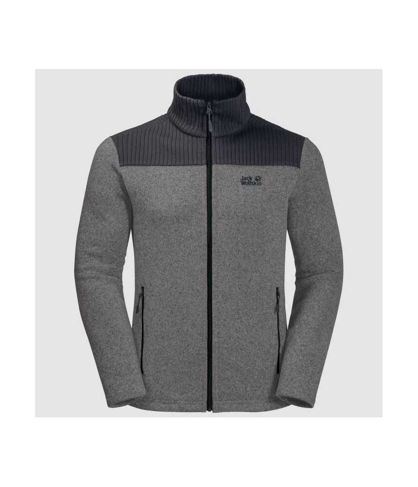 Vyriškas džemperis JACK WOLFSKIN SCANDIC | pilkas Vyriškas džemperis JACK WOLFSKIN SCANDIC | pilkas