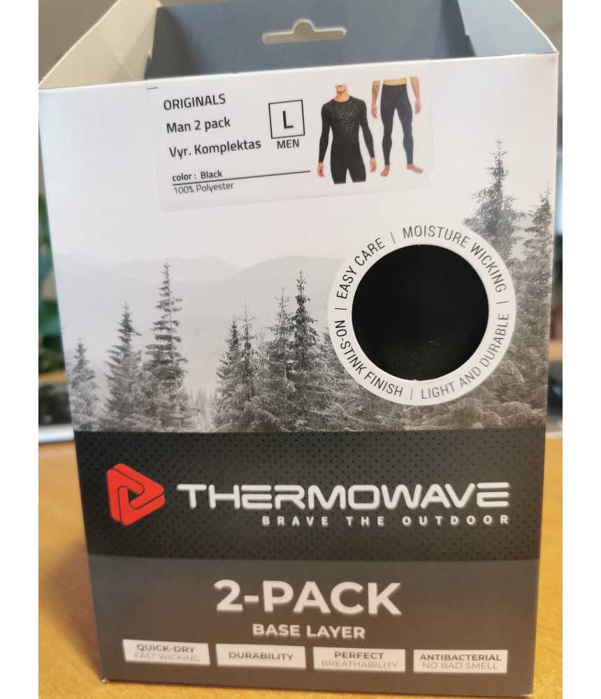 Termo rūbų komplektas Thermowave juodas Termo rūbų komplektas Thermowave juodas