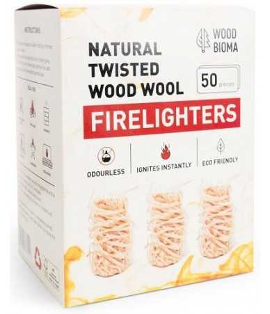 Susuktos medienos vilnos įdegtukai FIRELIGHTERS