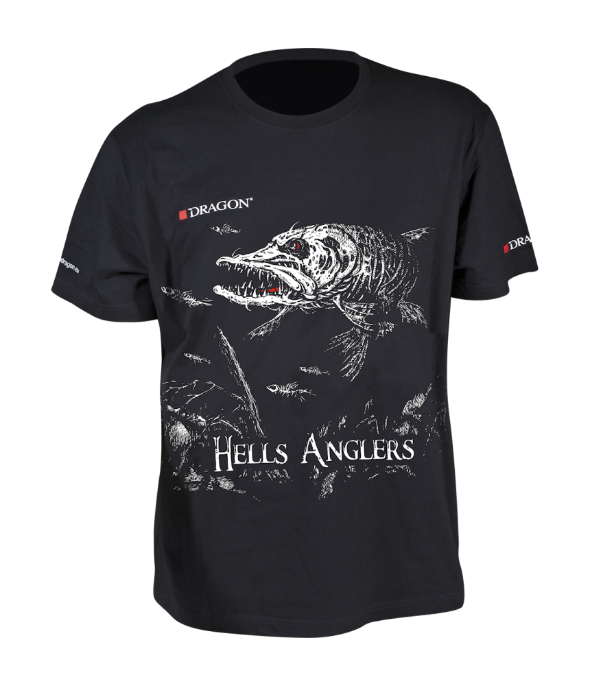 Marškinėliai Dragon Hells Anglers lydeka