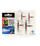 Suktukas trišakis Sunset Triple Swivel W / Beads ST-S-1706