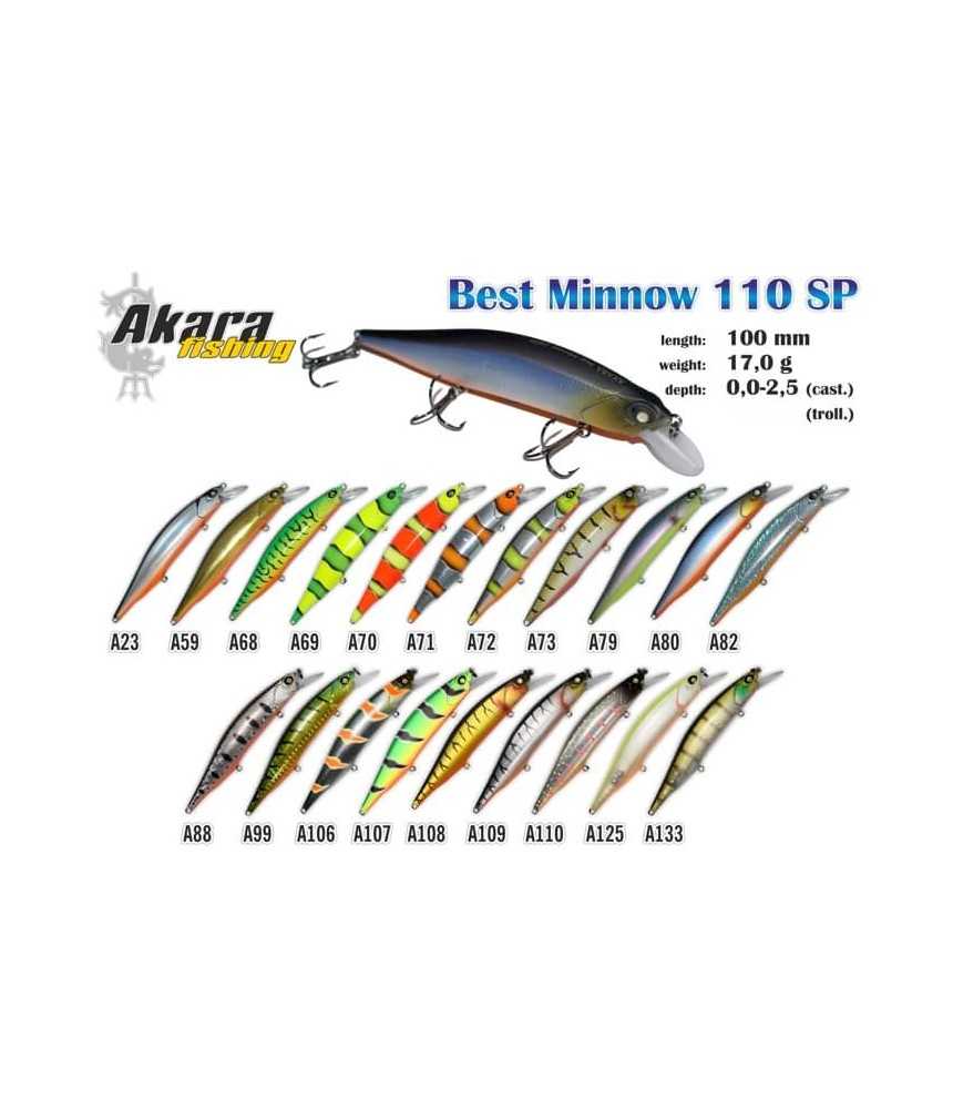 Vobleriai Akara Best Minnow 110SP