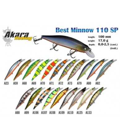 Vobleriai Akara Best Minnow 110SP