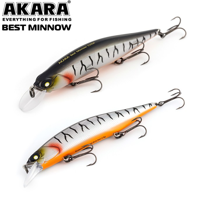 Vobleriai Akara Best Minnow 110SP, 17 g, 110 mm