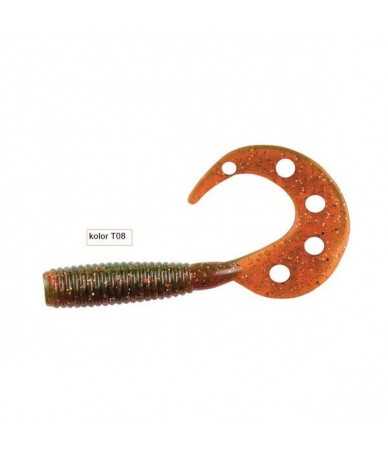 Guminukai žvejybai Robinson Holytail Twist 5,5cm 4vnt.