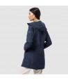 Lietpaltis moterims JACK WOLFSKIN CAPE YORK COAT | t.mėlyna