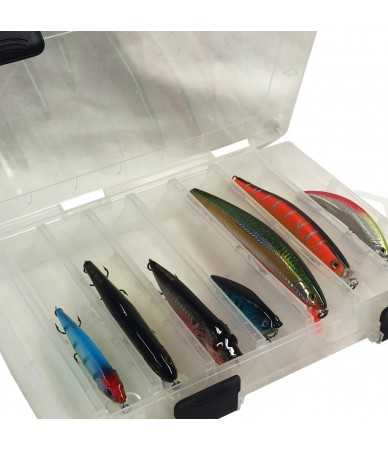 Dėžutė vobliariams Fladen dviguba, 27x17x4,3 cm 14 skyrių