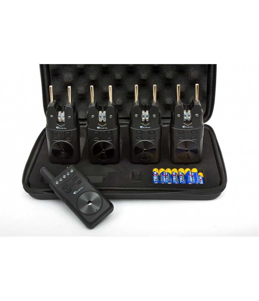 Kibimo signalizatorių komplektas CRYSTAL BLACK 4+1