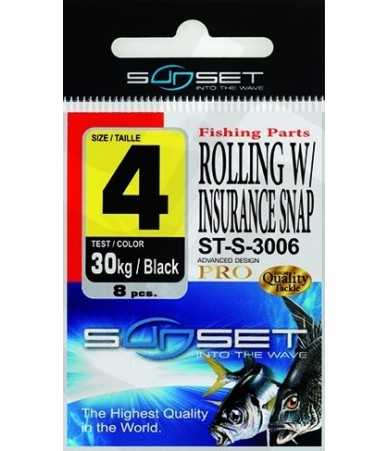 Sunset Rolling Swivel w/ Insurance Snap ST-S-3006