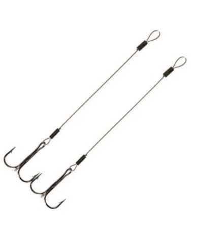 Pavadėliai DRAGON su trišakiu kabliuku Nr.6, 6cm, 9kg