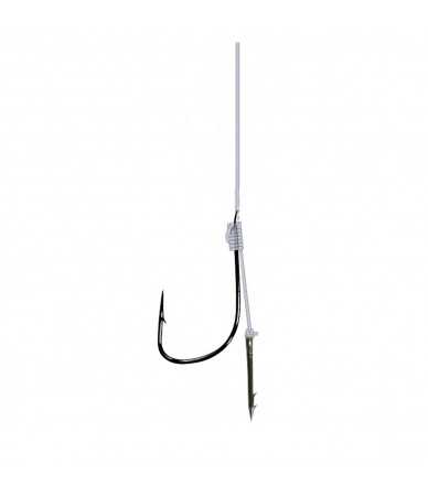 Kabliukai su pavadėliu Gamakatsu BKD-PARTICAL RIG/SPIKE H10 0,18mm 40 cm