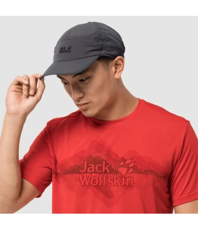 Kepurė su snapeliu JACK WOLFSKIN SUPPLEX CANYON CAP | pilka