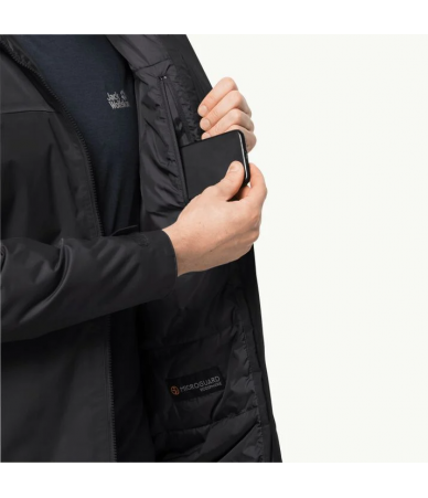 Vyriška Jack Wolfskin striukė JASPER INS JKT | juoda