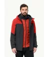 Vyriška striukė Jack Wolfskin GLAABACH 3in1 | strong red