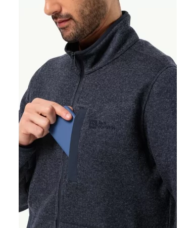 Vyriškas Jack Wolfskin džemperis Tannenspur | tamsiai mėlyna