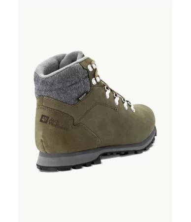 Vyriški neperšlampami žieminiai batai Jack Wolfskin Thunder Bay Texapore Mid | khaki/grey