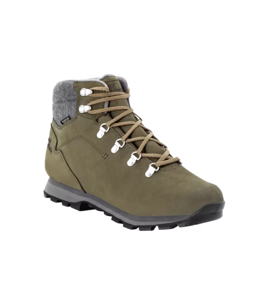 Vyriški neperšlampami žieminiai batai Jack Wolfskin Thunder Bay Texapore Mid | khaki/grey