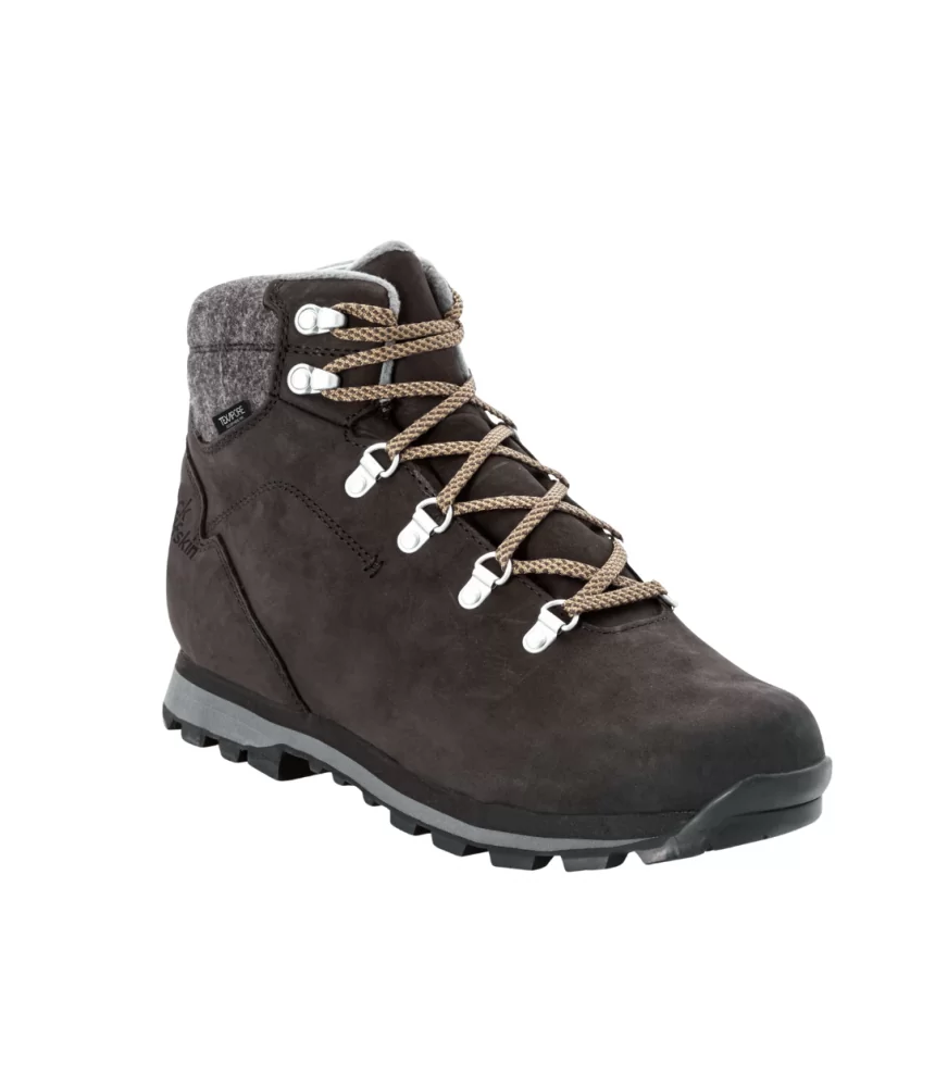 Vyriški neperšlampami žieminiai batai Jack Wolfskin Thunder Bay Texapore Mid | phantom/grey