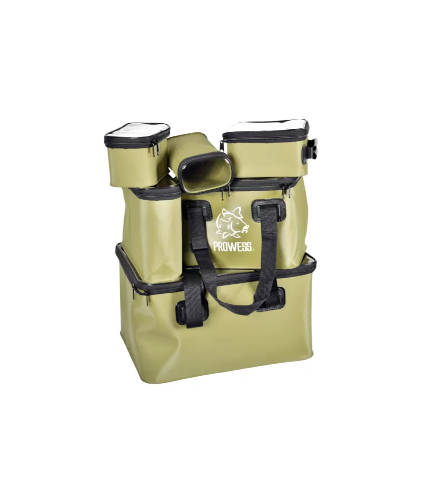 Neperšlampamas EVA krepšys "Prowess W-BOX", 40 L, su dėžutėmis Neperšlampamas EVA krepšys "Prowess W-BOX", 40 L, su dėžutėmis