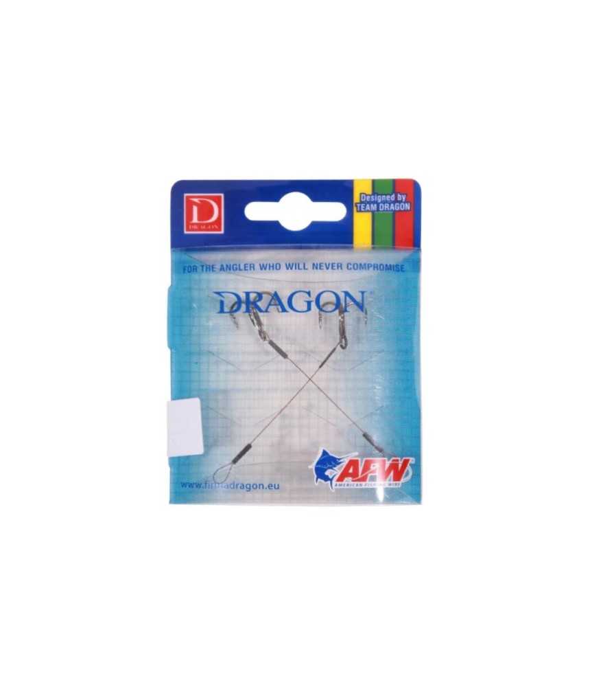 Pavadėlis DRAGON su trišakiu kabliuku Nr.4, 6 cm, 13 kg