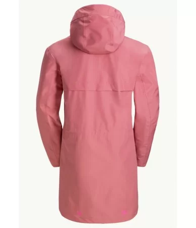 Moteriškas lietpaltis Jack Wolfskin Cape West | soft pink