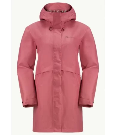 Moteriškas lietpaltis Jack Wolfskin Cape West | soft pink