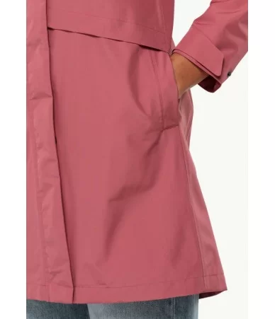 Moteriškas lietpaltis Jack Wolfskin Cape West | soft pink