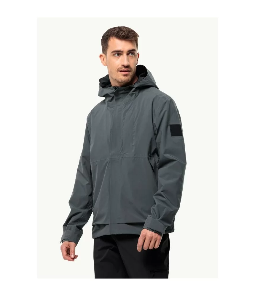 Vyriška neperšlampama striukė Jack Wolfskin MAINKAI JKT | slate green