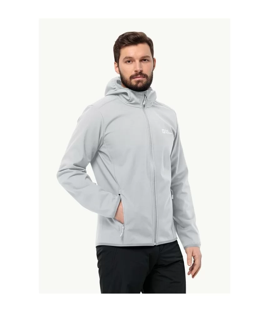 Vyriška striukė Jack Wolfskin BORNBERG (softshell) | cool grey