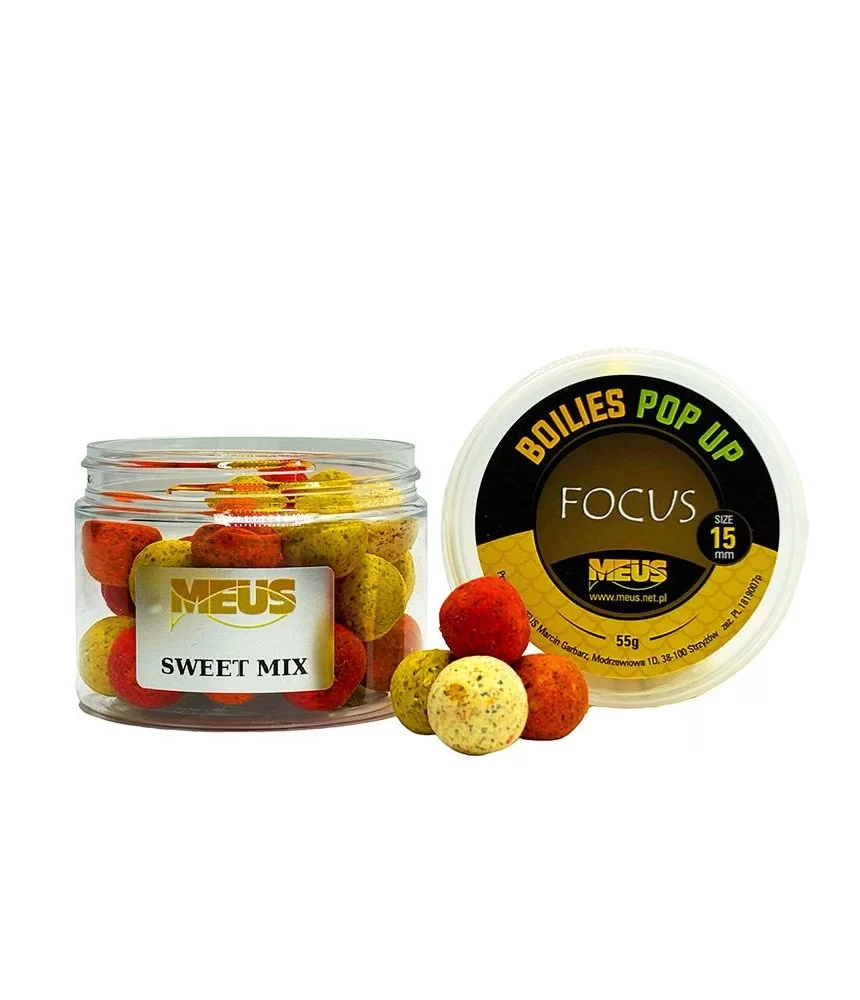 Boiliai Meus Pop Up Focus, 15 mm, 55 g, saldus mix