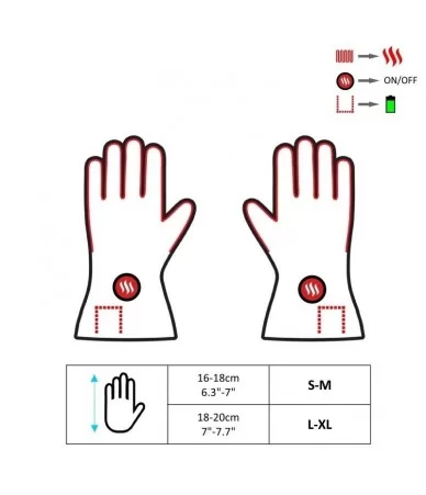 Šildančios odinės pirštinės Glovii GIB