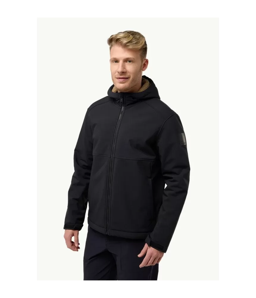 Vyriška softshell striukė Jack Wolfskin Windland | Black