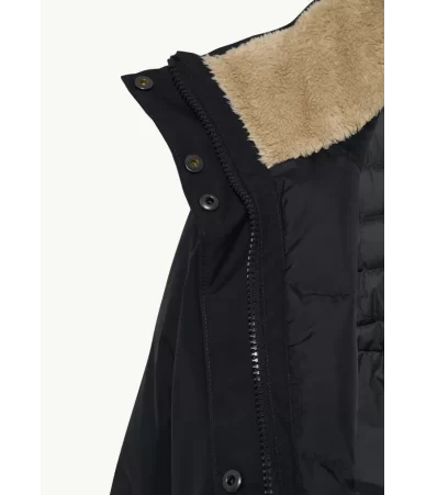 Žieminė ilga moteriška striukė Jack Wolfskin WINTERTOR | Black