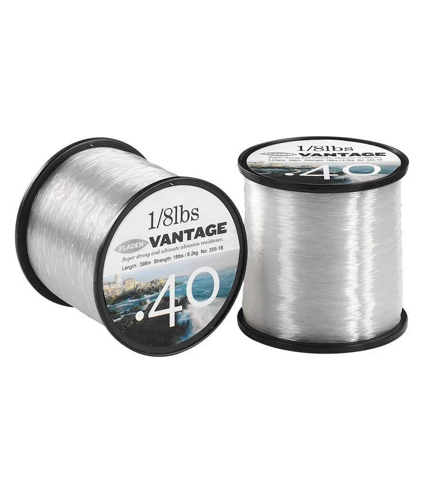 Jūrinis valas Fladen Vantage Pro 1/8, skaidrus, 0,45 mm, 23 lbs (10,4 kg), 314 m Jūrinis valas Fladen Vantage Pro 1/8, skaidrus, 0,45 mm, 23 lbs (10,4 kg), 314 m