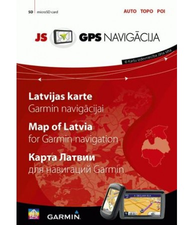 Latvijos žemėlapis Garmin...