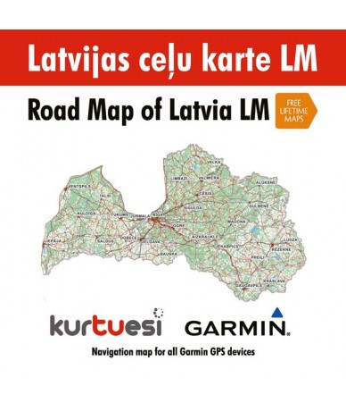 Latvijas Ceļu Karte LM...