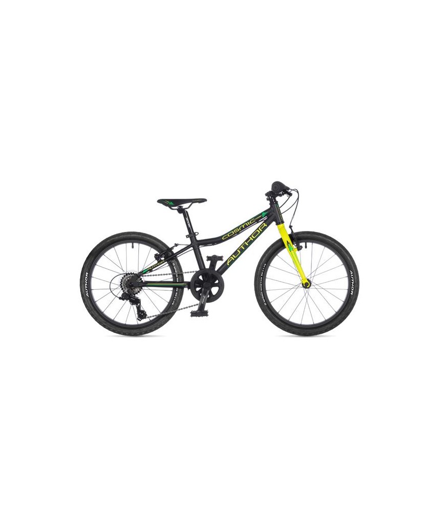 Author Cosmic 20'' Junior bike, Black matte/Neon Yellow