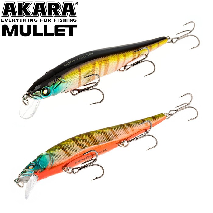 Vobleriai Akara Mullet 110F, 14 g, 110 mm