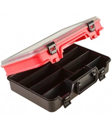 Dviguba dėžutė žūklės reikmenims SERT SRT-3071, raudona/juoda