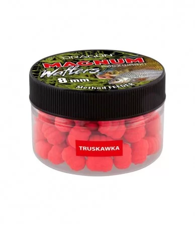 Vafteriai Dragon Magnum Wafters (braškė), skęstantys, 8 mm, 60 ml