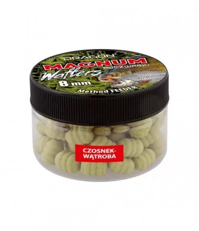Vafteriai Dragon Magnum Wafters (česnakas-kepenys), skęstantys, 8 mm, 60 ml