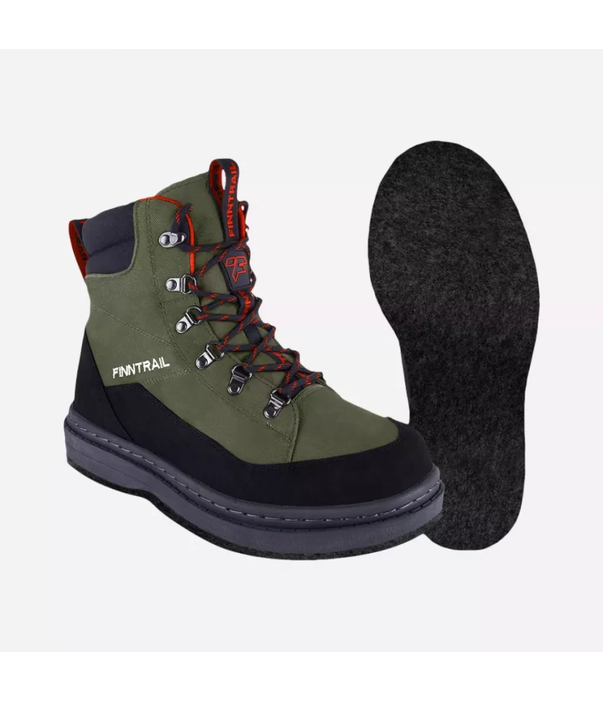 Vyriški braidymo batai Finntrail GREENWOOD 5224 | Khaki Vyriški braidymo batai Finntrail GREENWOOD 5224 | Khaki