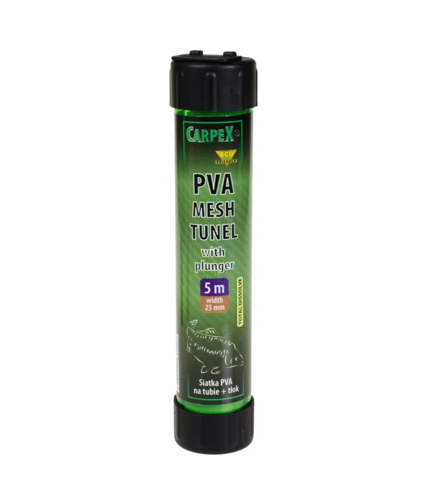 PVA tinklelis su stūmuokliu Carpex, 5 m, 25 mm x 5 mm PVA tinklelis su stūmuokliu Carpex, 5 m, 25 mm x 5 mm