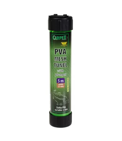PVA tinklelis su stūmuokliu Carpex, 5 m, 25 mm x 5 mm