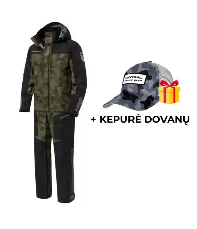 Laisvalaikio kostiumas ekstremalioms oro sąlygoms Finntrail THOR 3420 | Camo Shadow Green