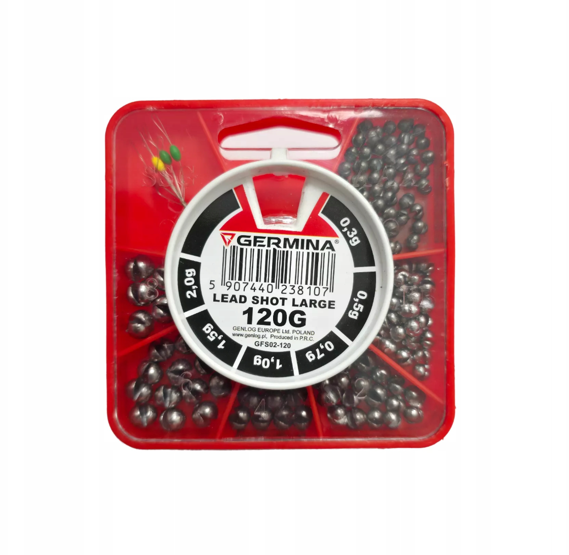Svareliai Germina Lead Shot, 120 g / 100g