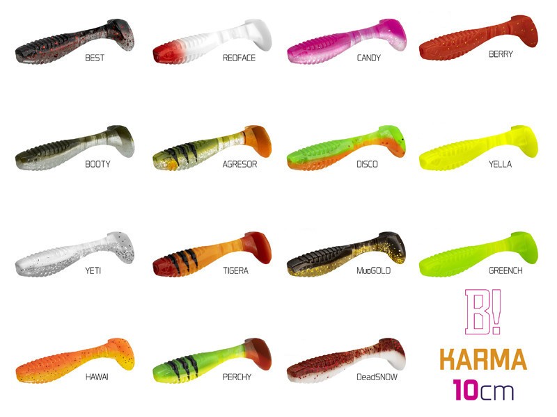 silikoninis masalas Delphin KARMA UVs 10cm / 5 vnt.
