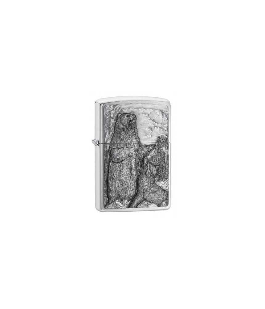 Zippo žiebtuvėlis Bear vs. Wolf Zippo žiebtuvėlis Bear vs. Wolf