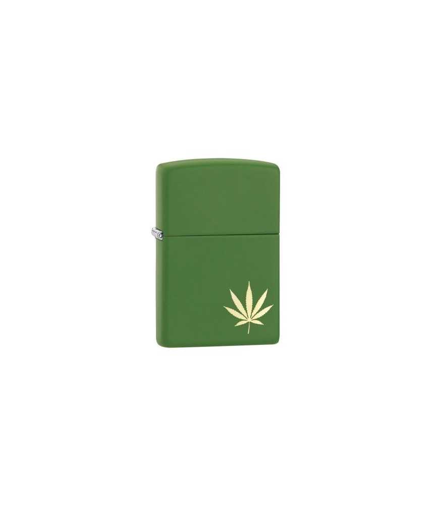 Zippo žiebtuvėlis Marijuana Leaf on the Side Zippo žiebtuvėlis Marijuana Leaf on the Side