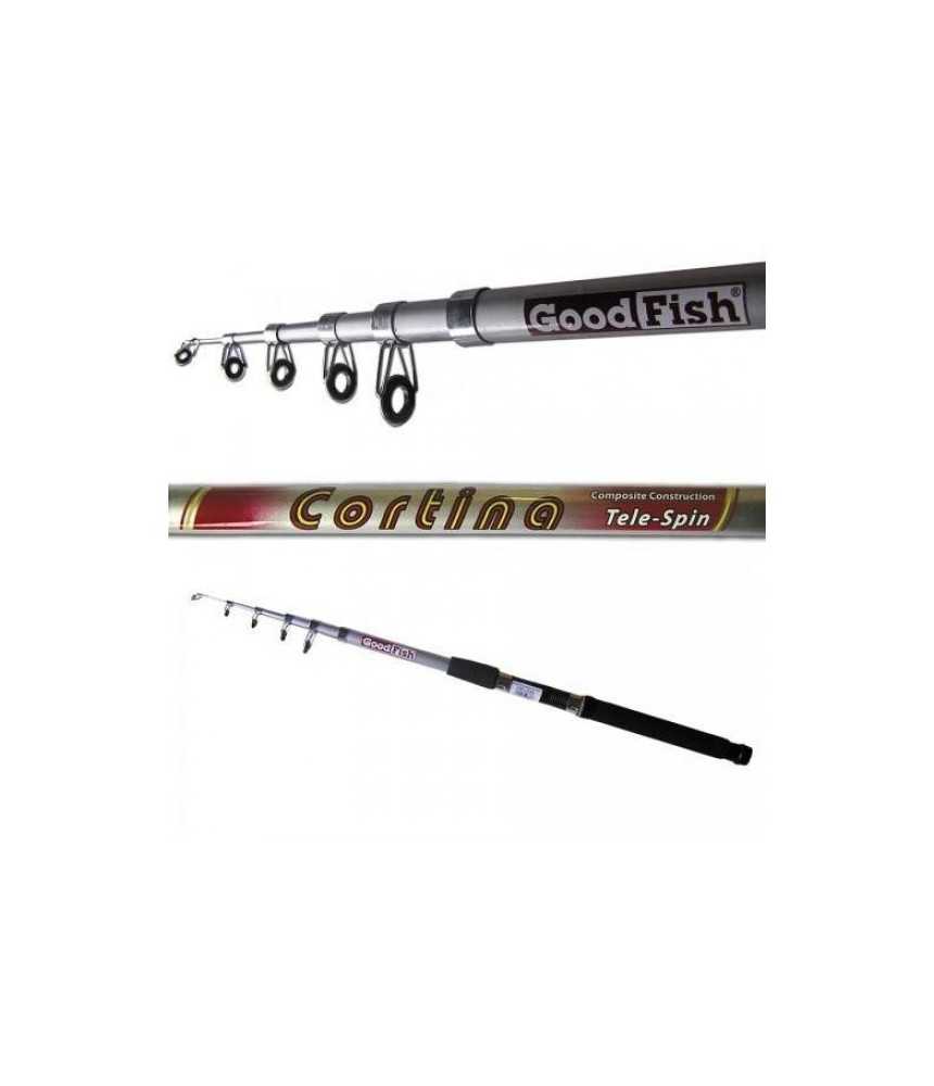 Spiningas.teleskopinis GoodFish Cortina Tele Spin 2.40 m, 10 -30 g Spiningas.teleskopinis GoodFish Cortina Tele Spin 2.40 m, 10 -30 g